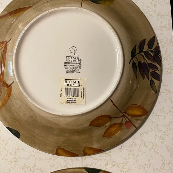 4  11 in.Dinner Plates by Home Trends Pattern:Shadowwood - Picture 6 of 10